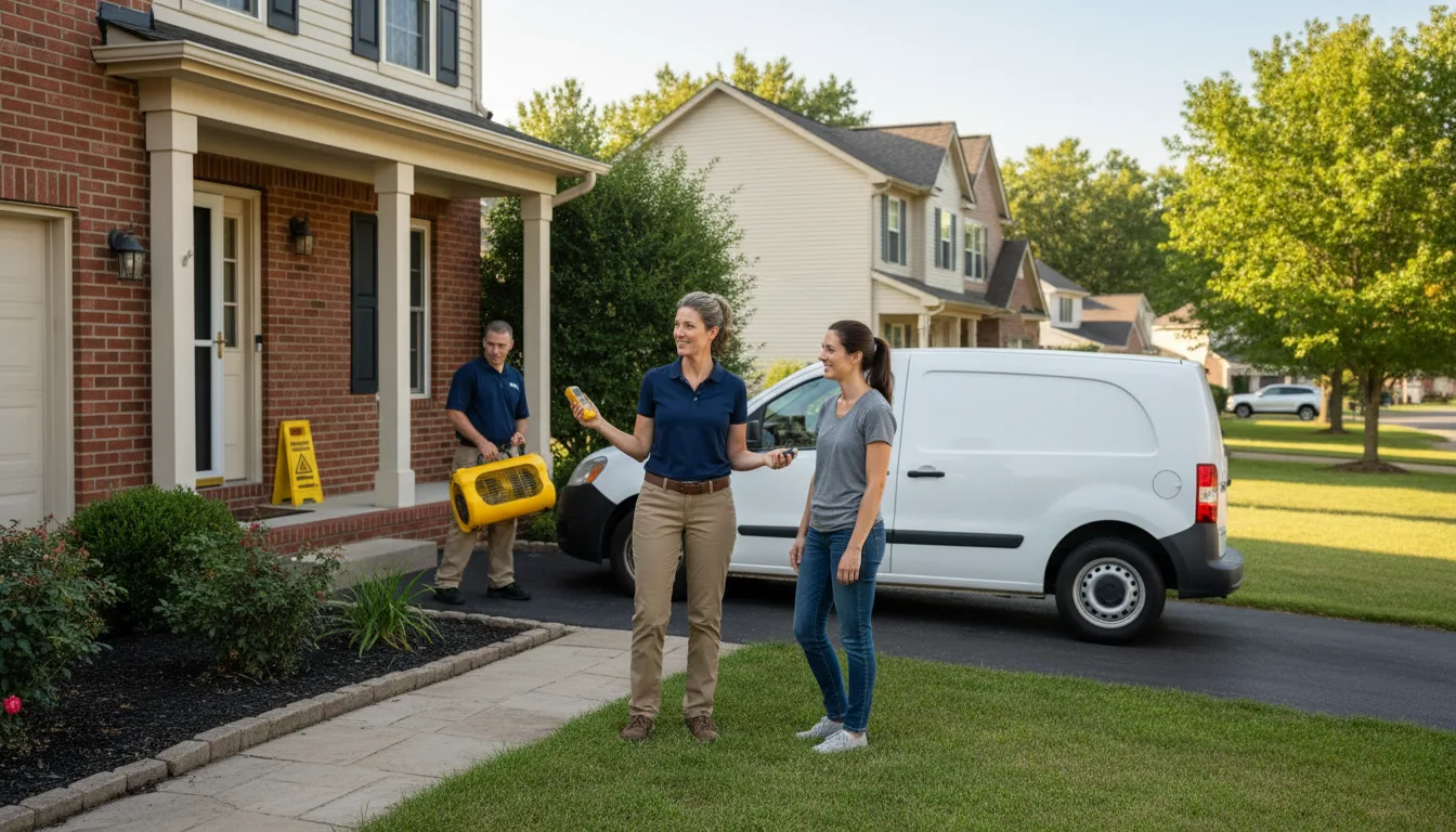 Residential water damage restoration in Cochranton, PA